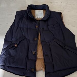 Brunello Cucinelli Navy Blue Puffer Vest